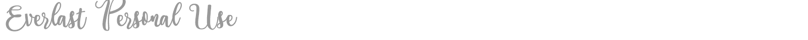 Everlast font preview